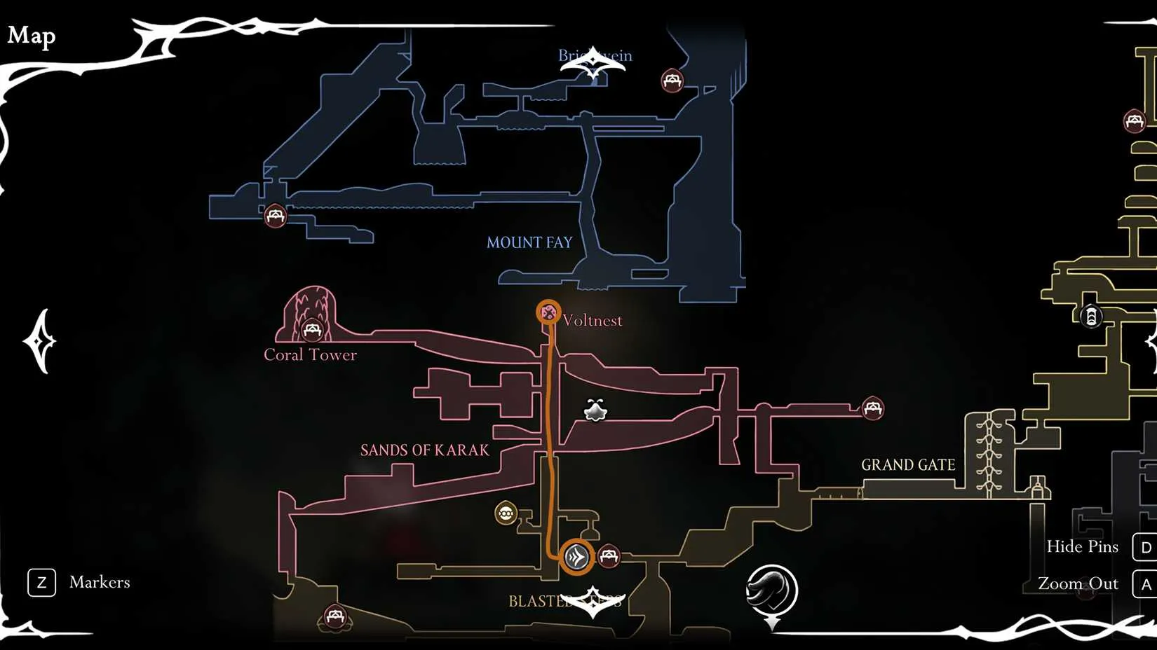Volt Filament location in Sands of Karak in Silksong