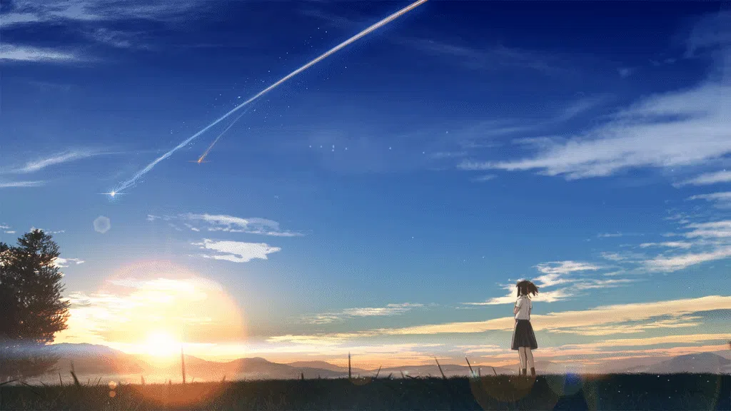 《你的名字》晚霞流星
