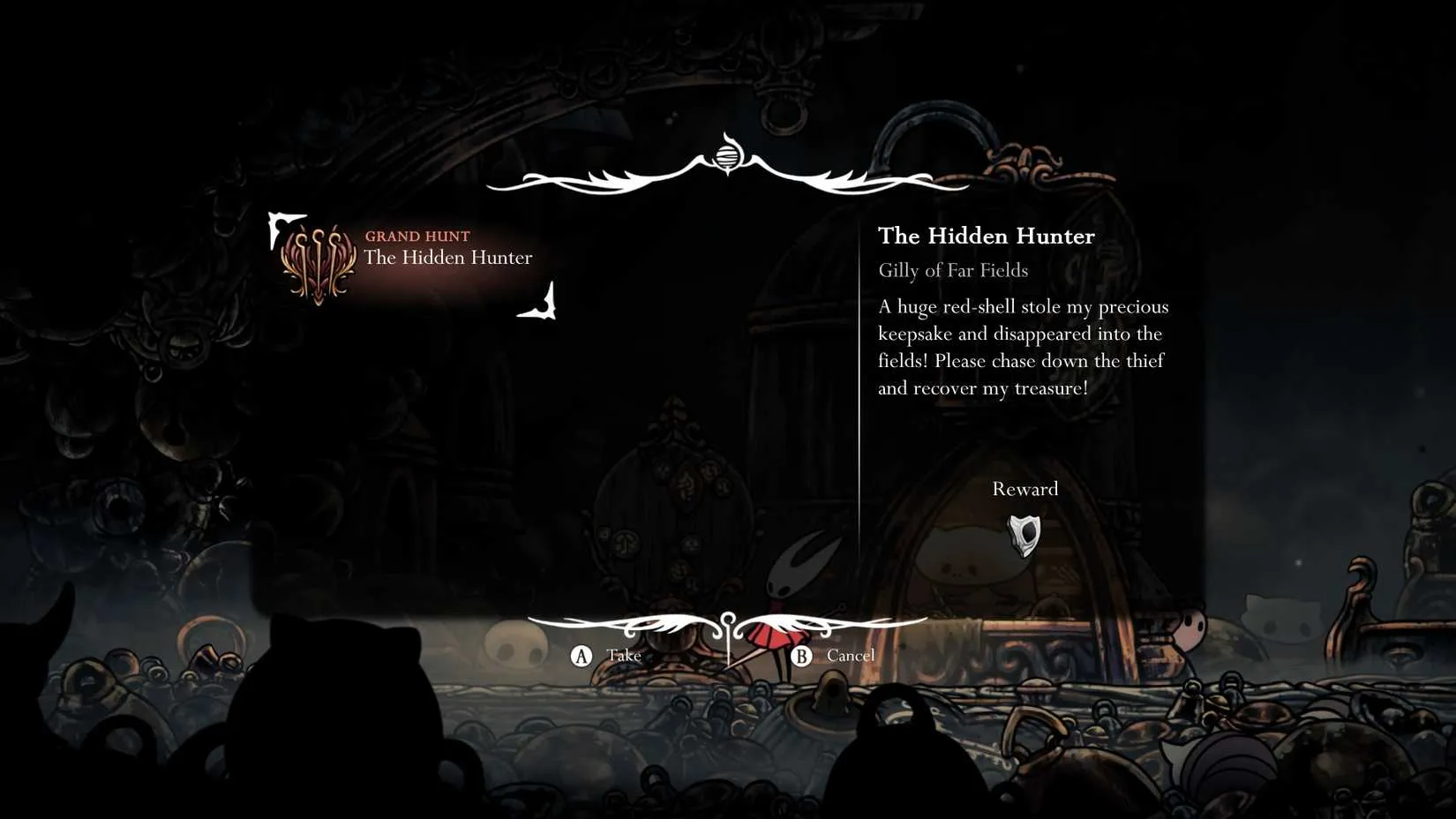 Hidden Hunter quest area in Silksong
