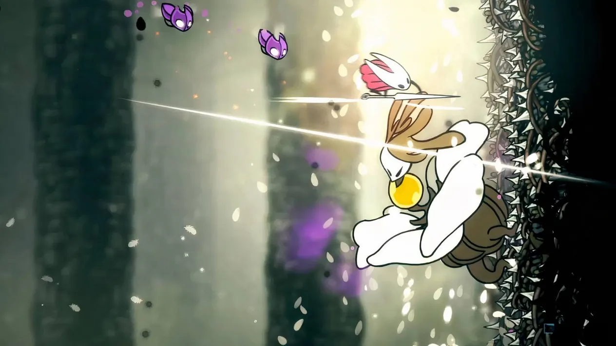 Nyleth&rsquo;s flower-lined boss arena in Hollow Knight: Silksong