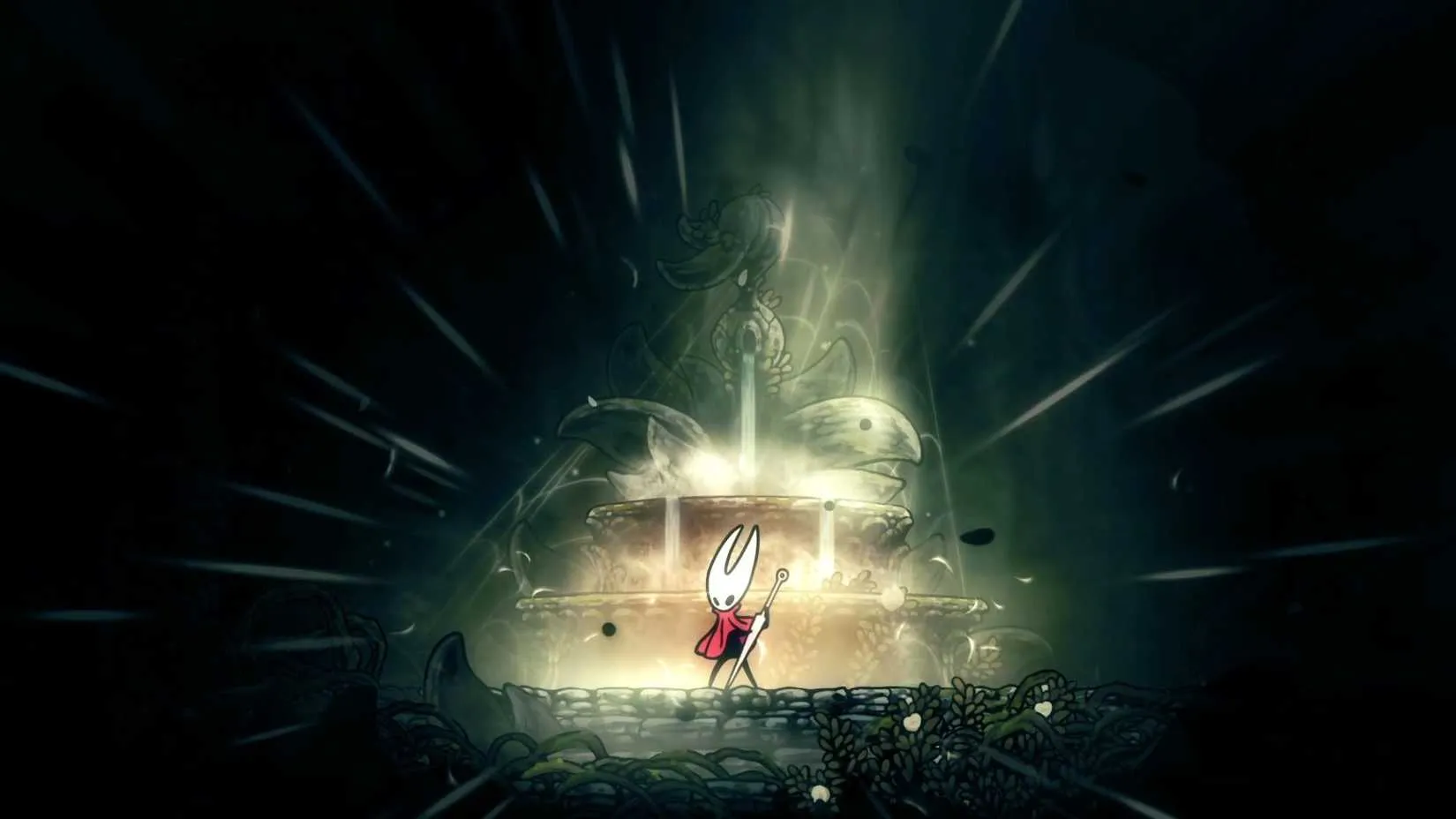 Memory fight preparation menu with Hollow Knight Silksong items