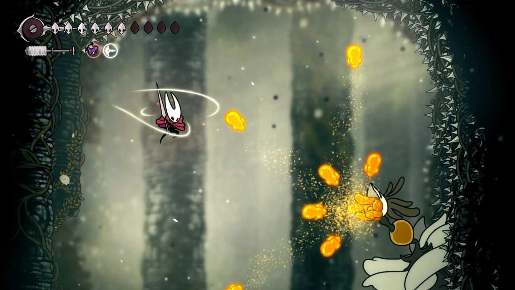 Nyleth firing her spit attack during phase two