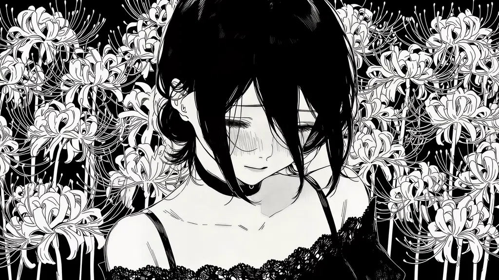 黑白漫画风蕾塞