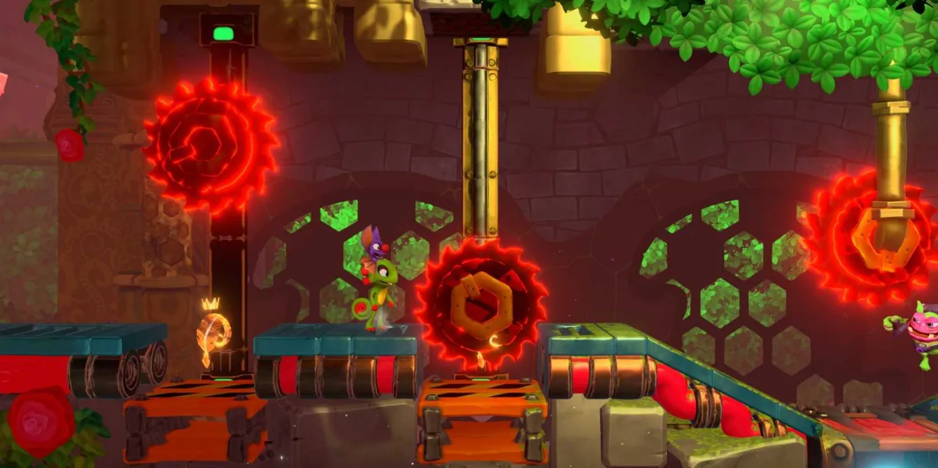 Navigating through buzzsaws in Yooka-Laylee and the Impossible Lair