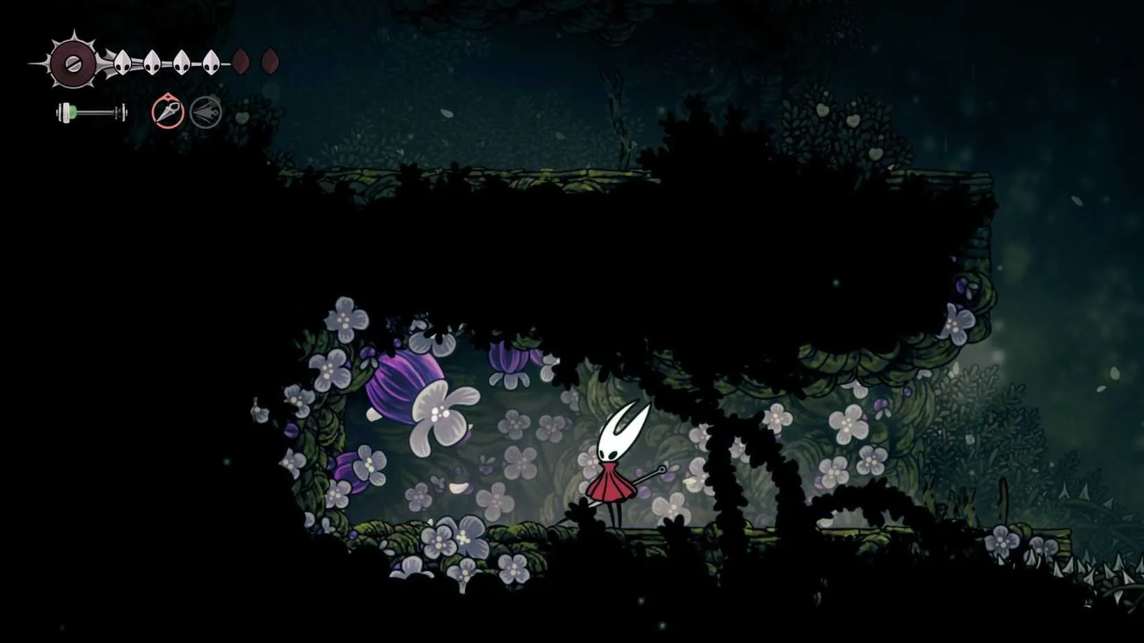 Pollip heart found during the Rite of Rebirth setup in Hollow Knight: Silksong