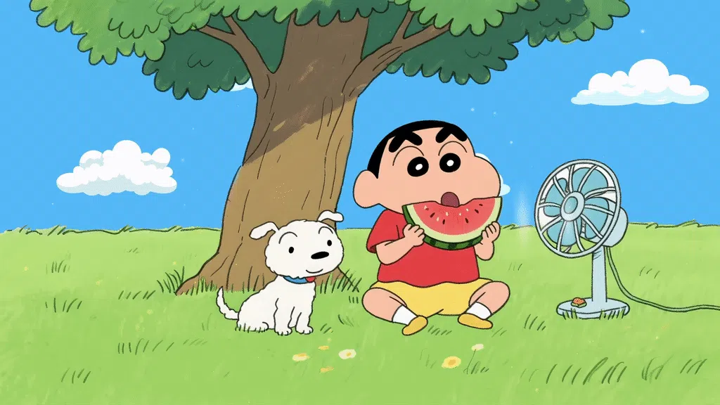 树下吃瓜小新