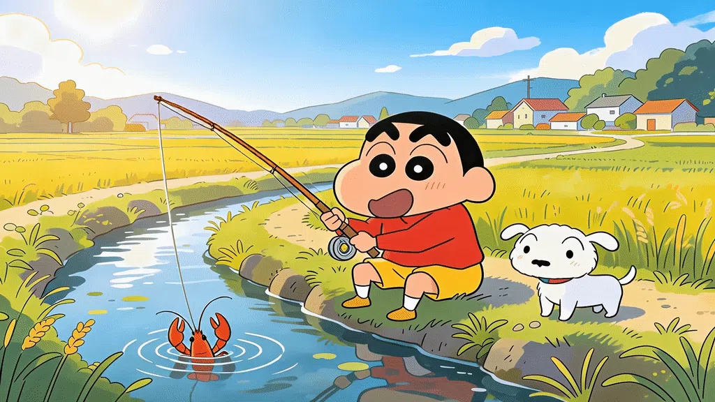 小新钓龙虾