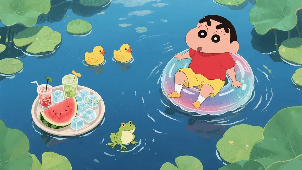 蜡笔小新悠闲夏日