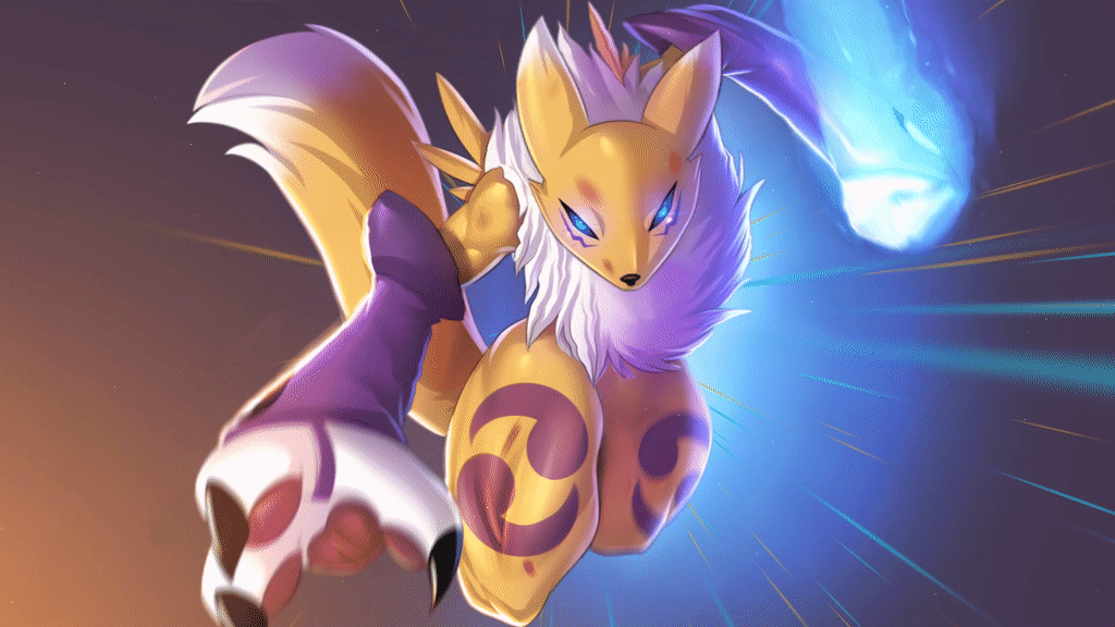 Renamon 战士 - 数码宝贝驯兽师
