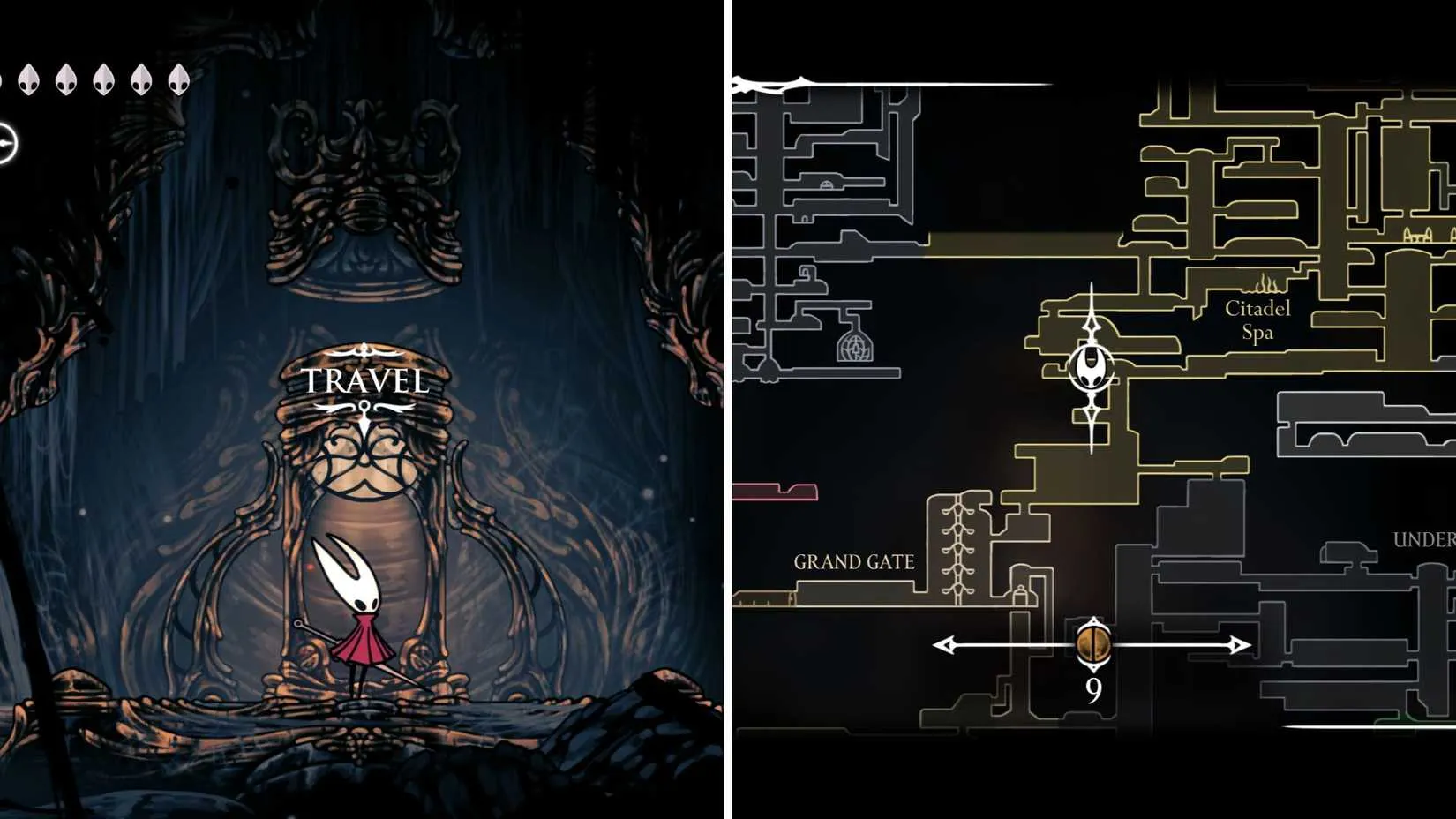 Hollow Knight Silksong Ventrica station at Choral Chambers