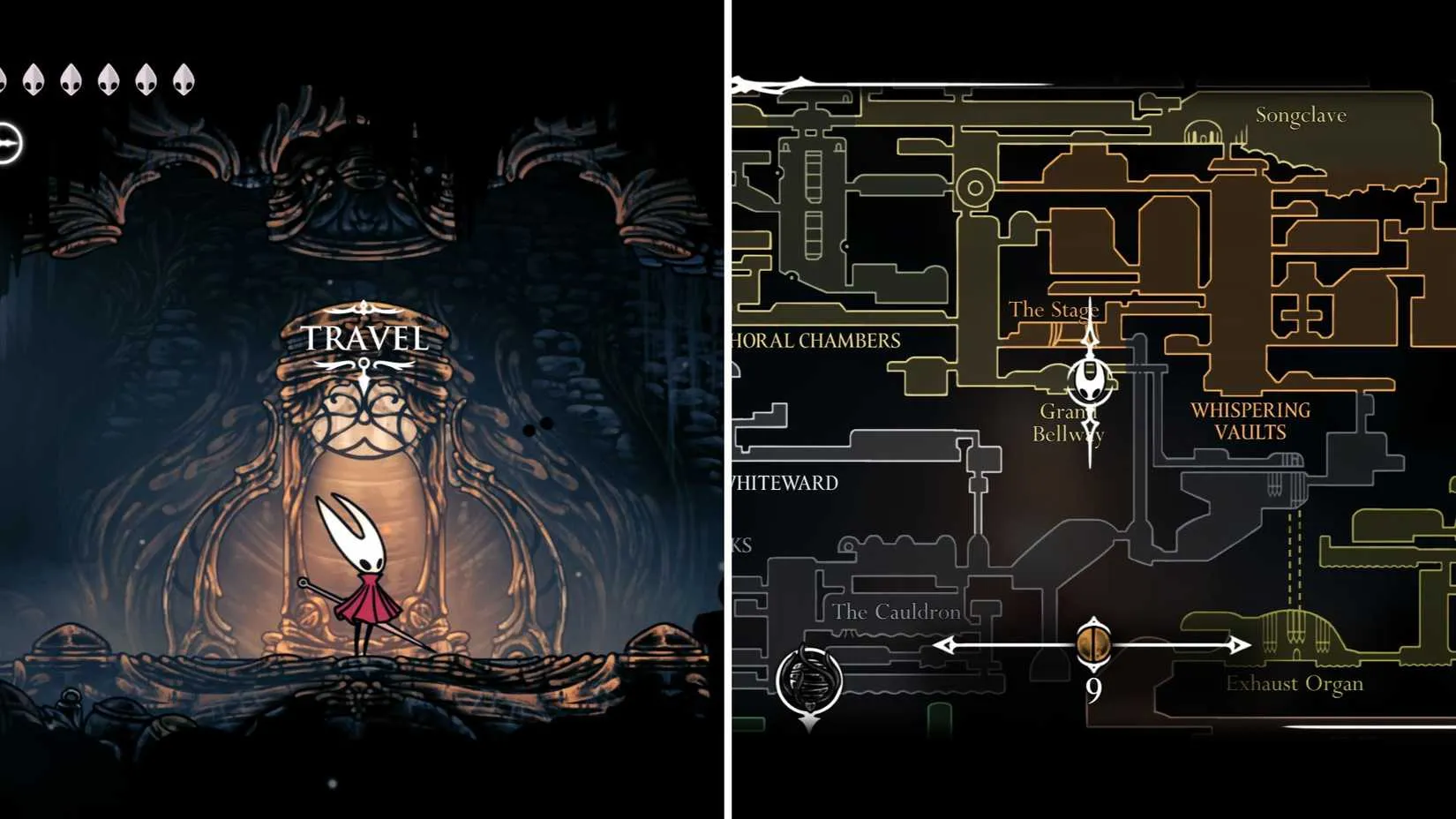 Hollow Knight Silksong Ventrica station at Grand Bellway