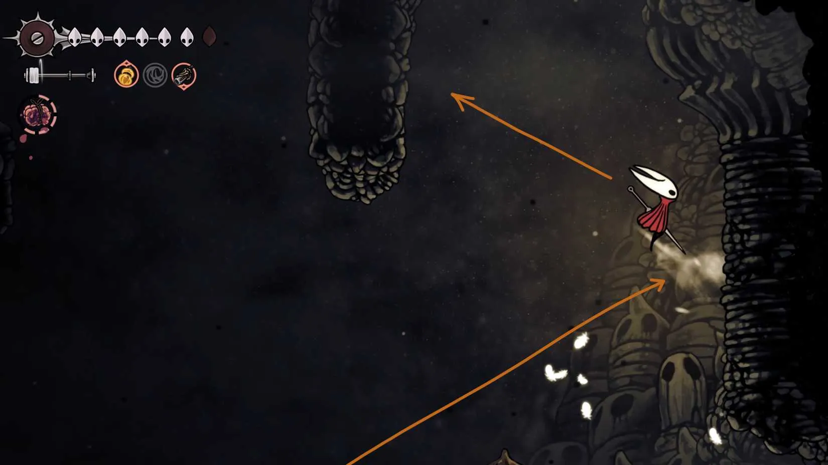 Blasted Steps platforming while carrying Courier's Rasher