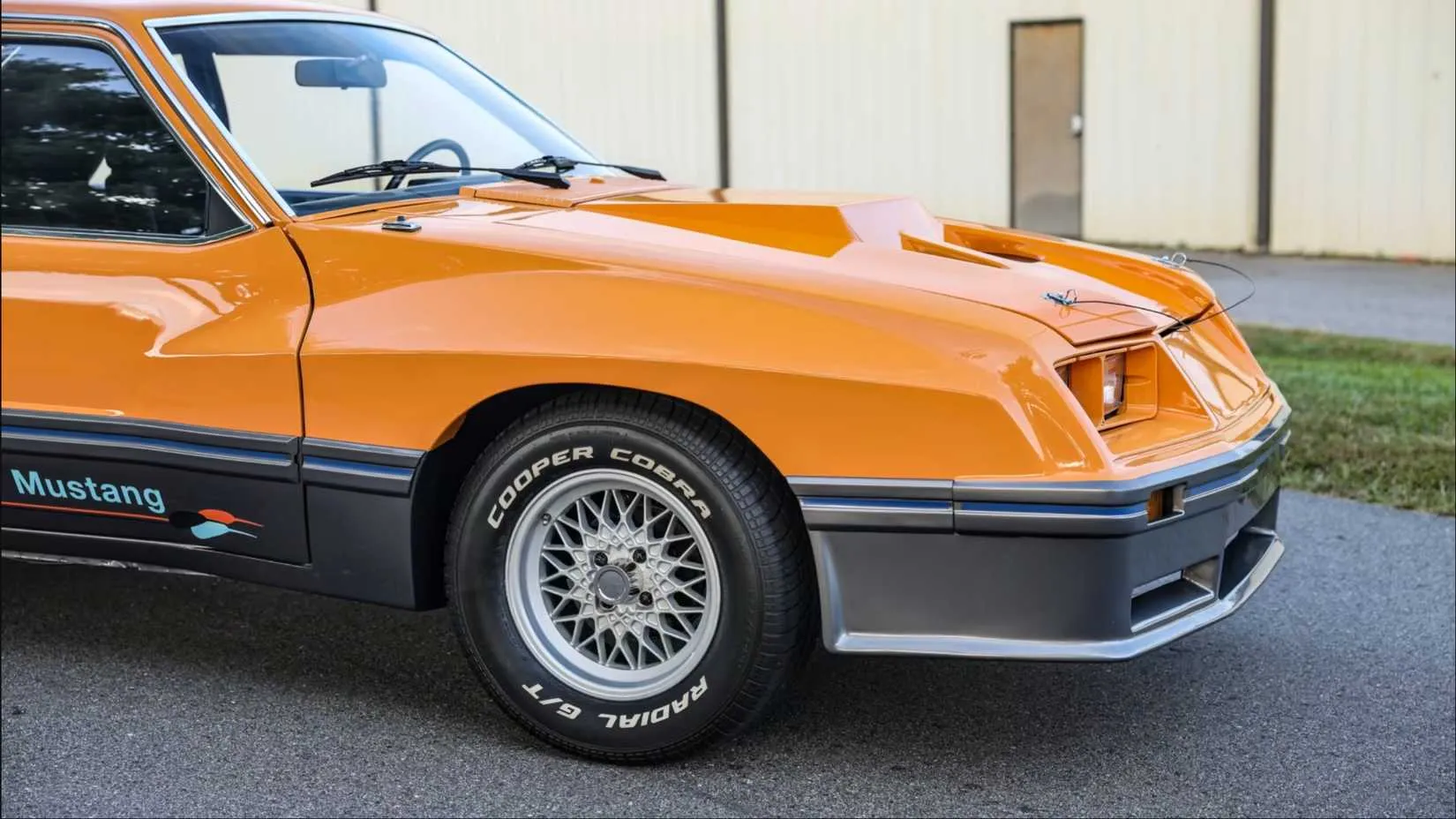 Rear view of the rare M81 McLaren Mustang