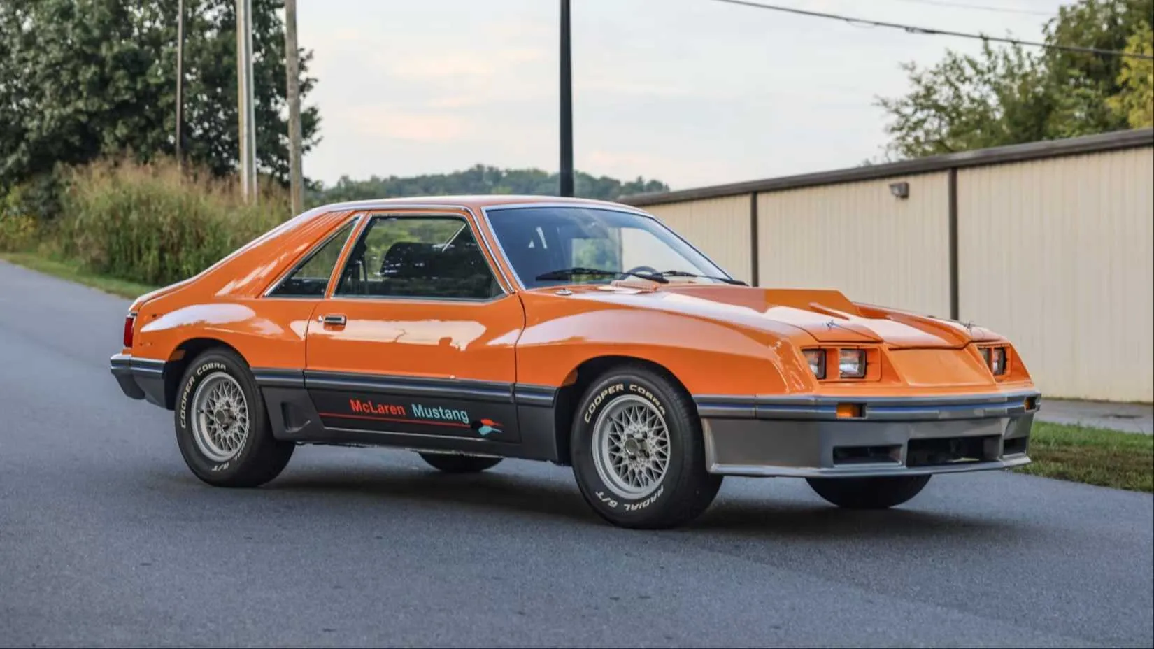 The M81 McLaren Mustang seen at auction