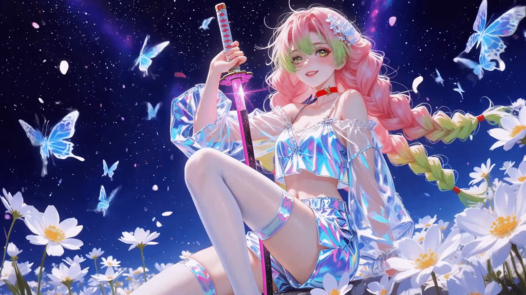 持剑炫彩少女甘露寺蜜璃
