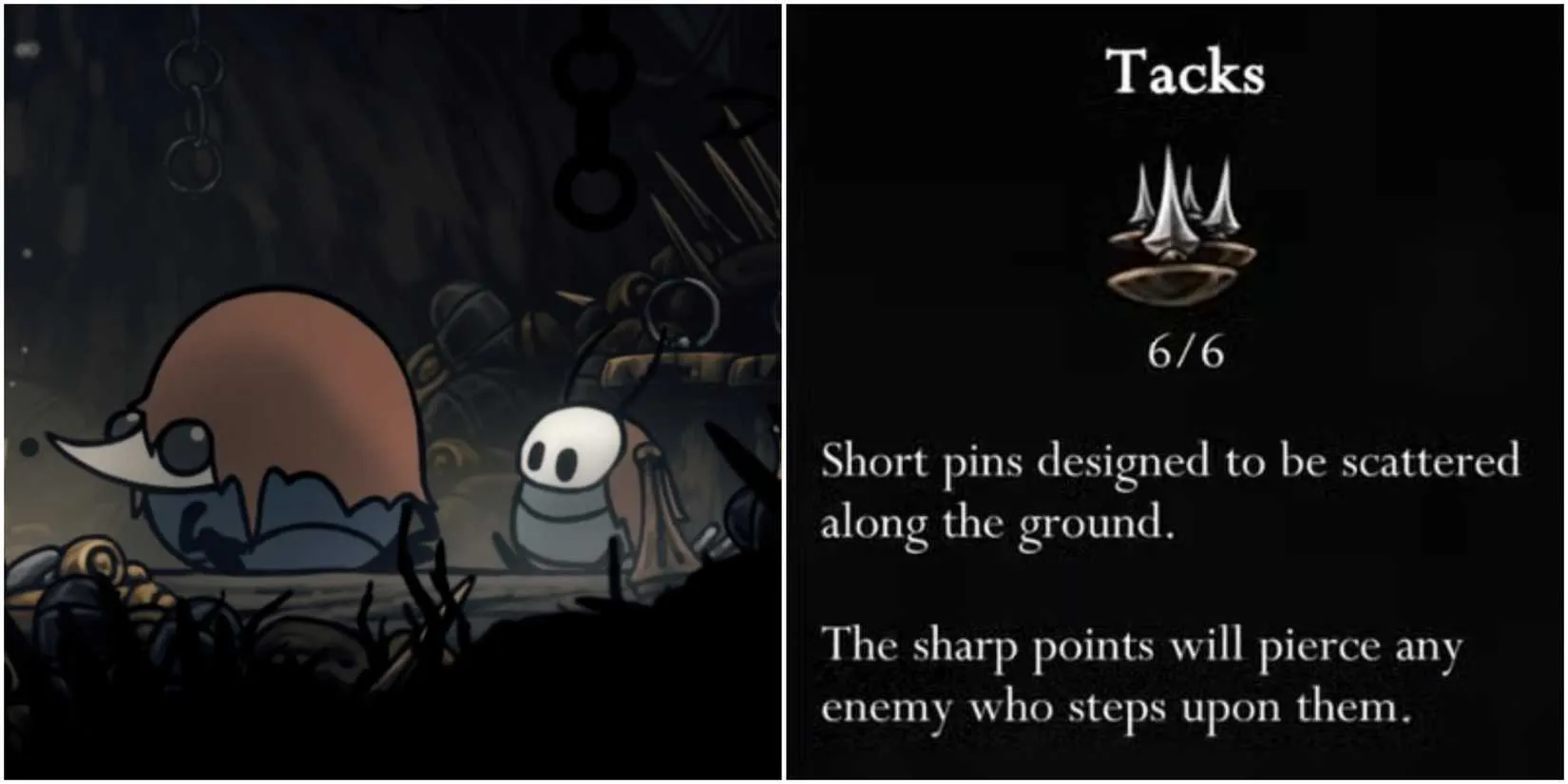 The Tacks reward from the Roach Guts quest in Hollow Knight Silksong