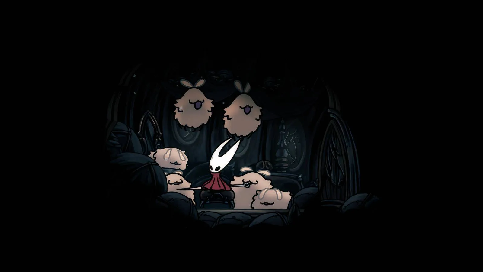 Hollow Knight Silksong promotional art showing Hornet ready for battle