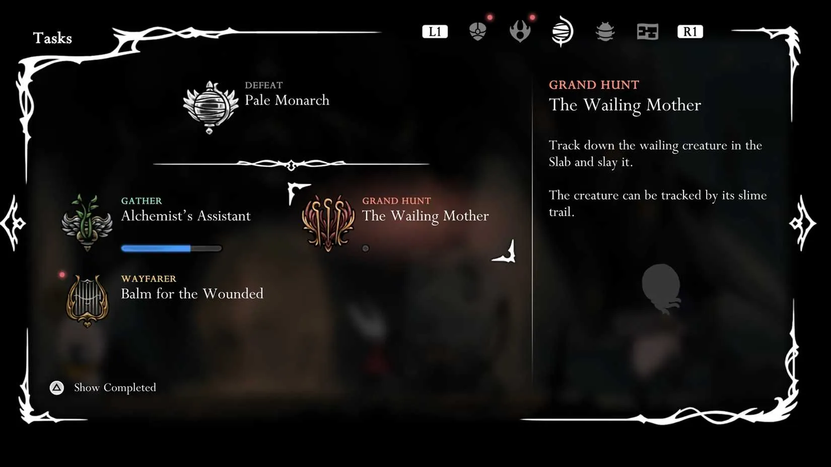 The Wailing Mother quest in Hollow Knight Silksong