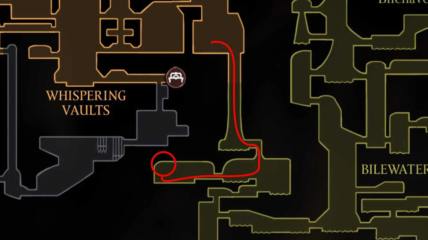 Twisted Bud location in Bilewater