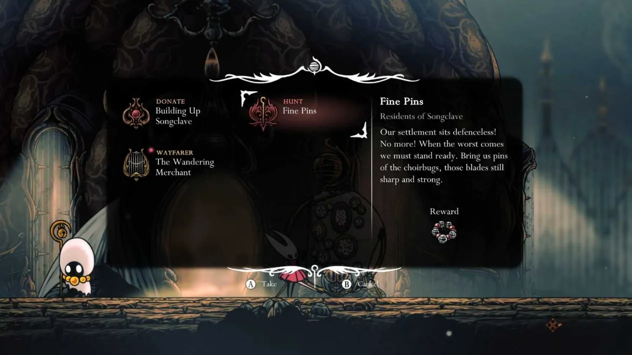 Taking up the Wandering Merchant wish in Silksong