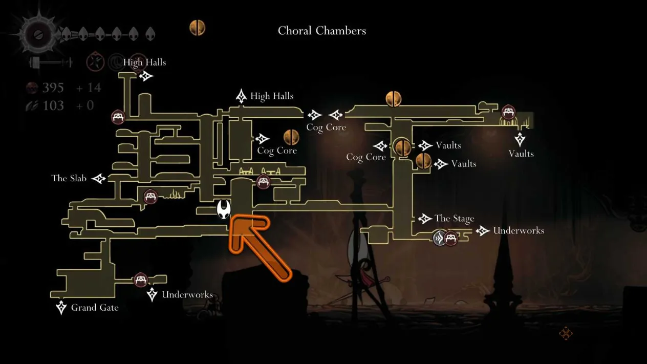 Jubilana location for the Wandering Merchant in Silksong