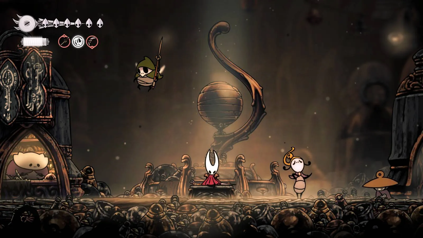 A warrior facing a difficult foe in Silksong