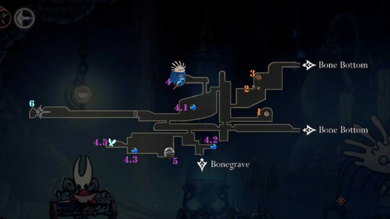 Ideal progression route through the Wormways