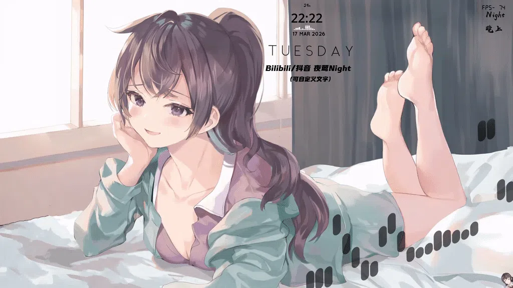 【4k 动态】屑妹妹 周防有希——夜莺Night【不时用俄语小声说真心话的邻桌艾莉同学】