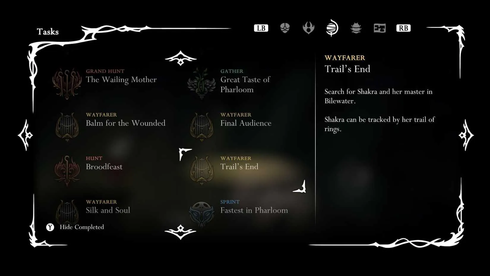All quests in Silksong
