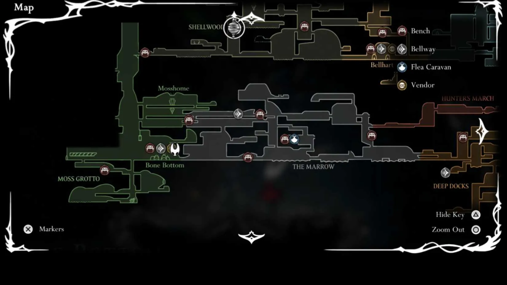 Buying the Bone Bottom map from Shakra