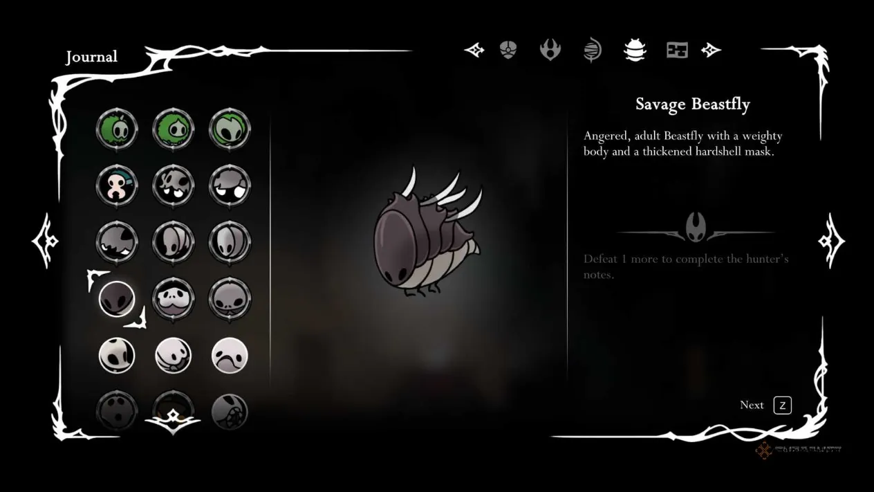 Savage Beastfly boss in a small arena in Silksong