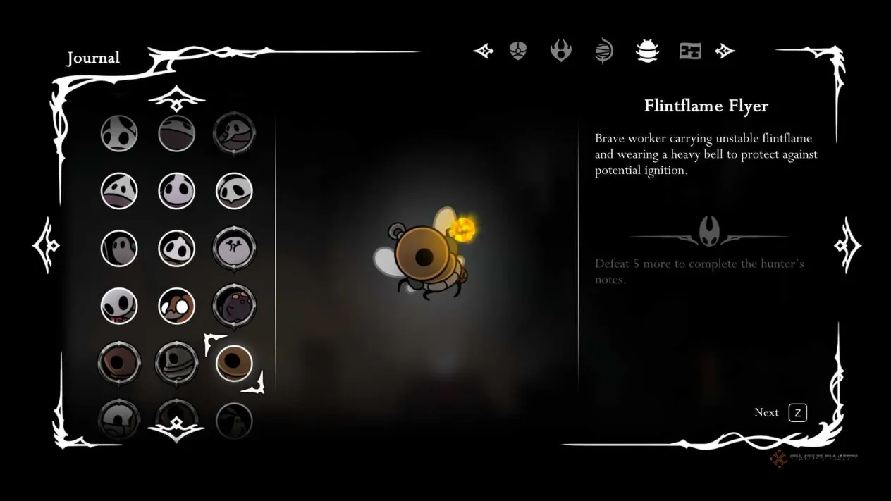 Flintflame Flyer throwing explosive bombs in Silksong