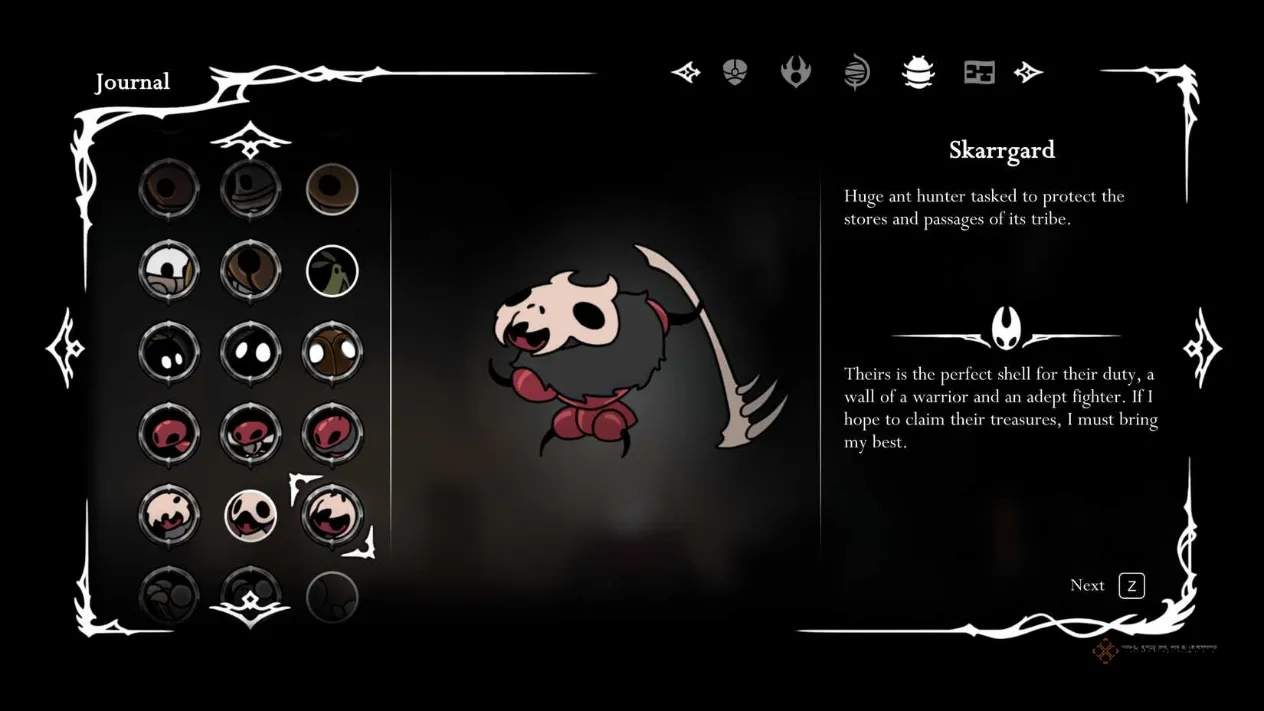 Skarrgard and Skarr bugs in Hunter's March in Silksong