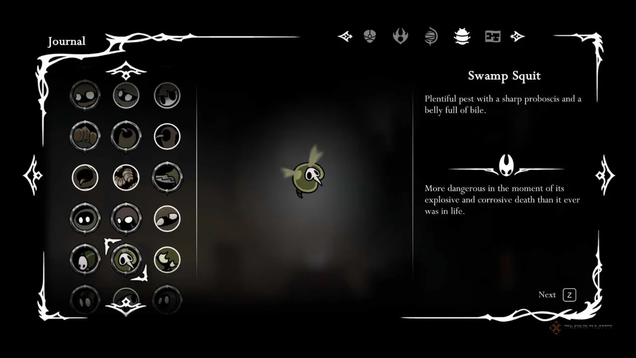 Swamp Squit exploding enemy in Bilewater in Silksong