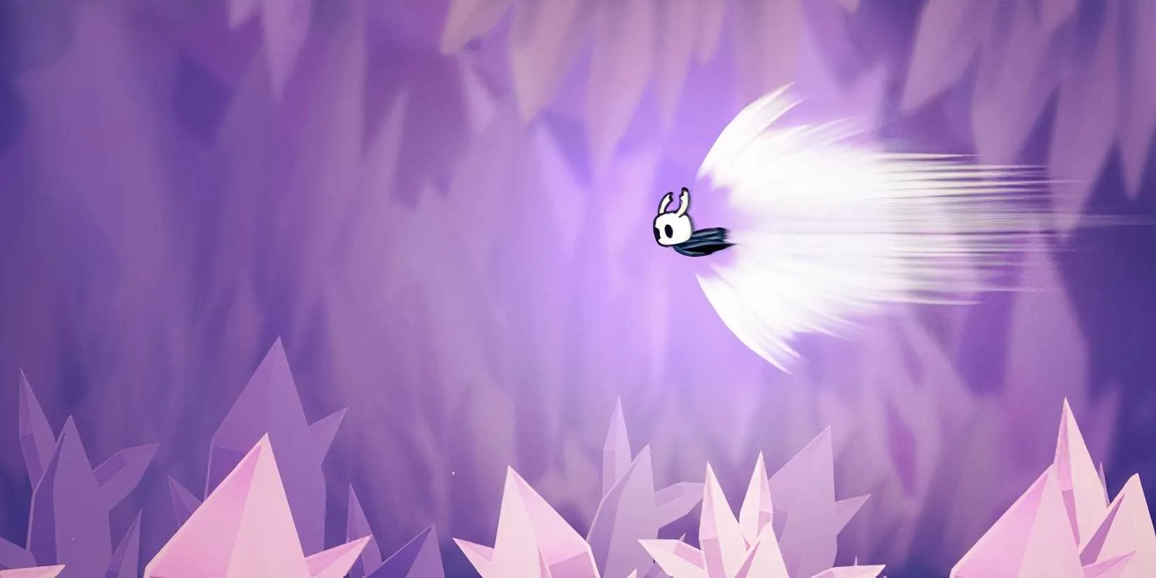 A dash in Hollow Knight, for contrast with Silksong's expanded movement