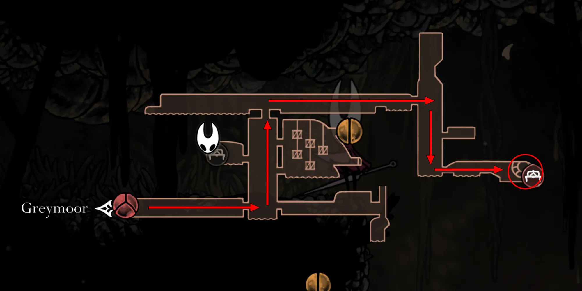 Silkeater Grub locations in Silksong
