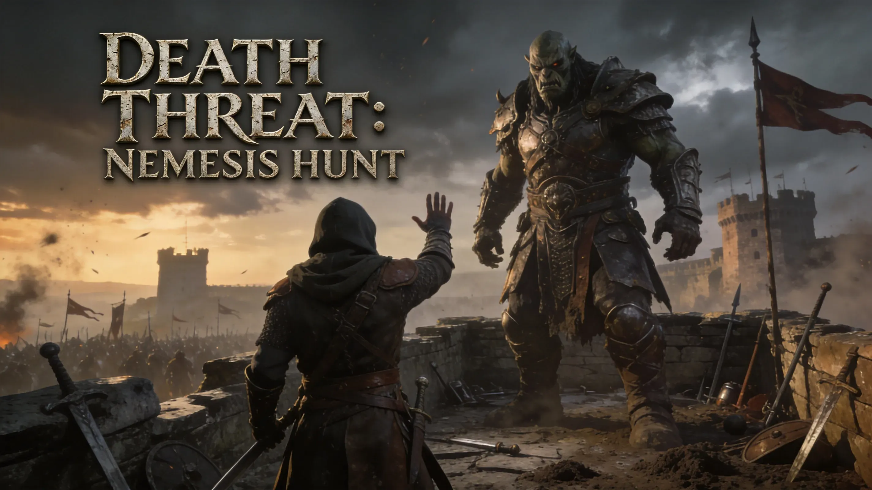 Talion issuing Death Threat to Uruk Captain on Nemesis map
