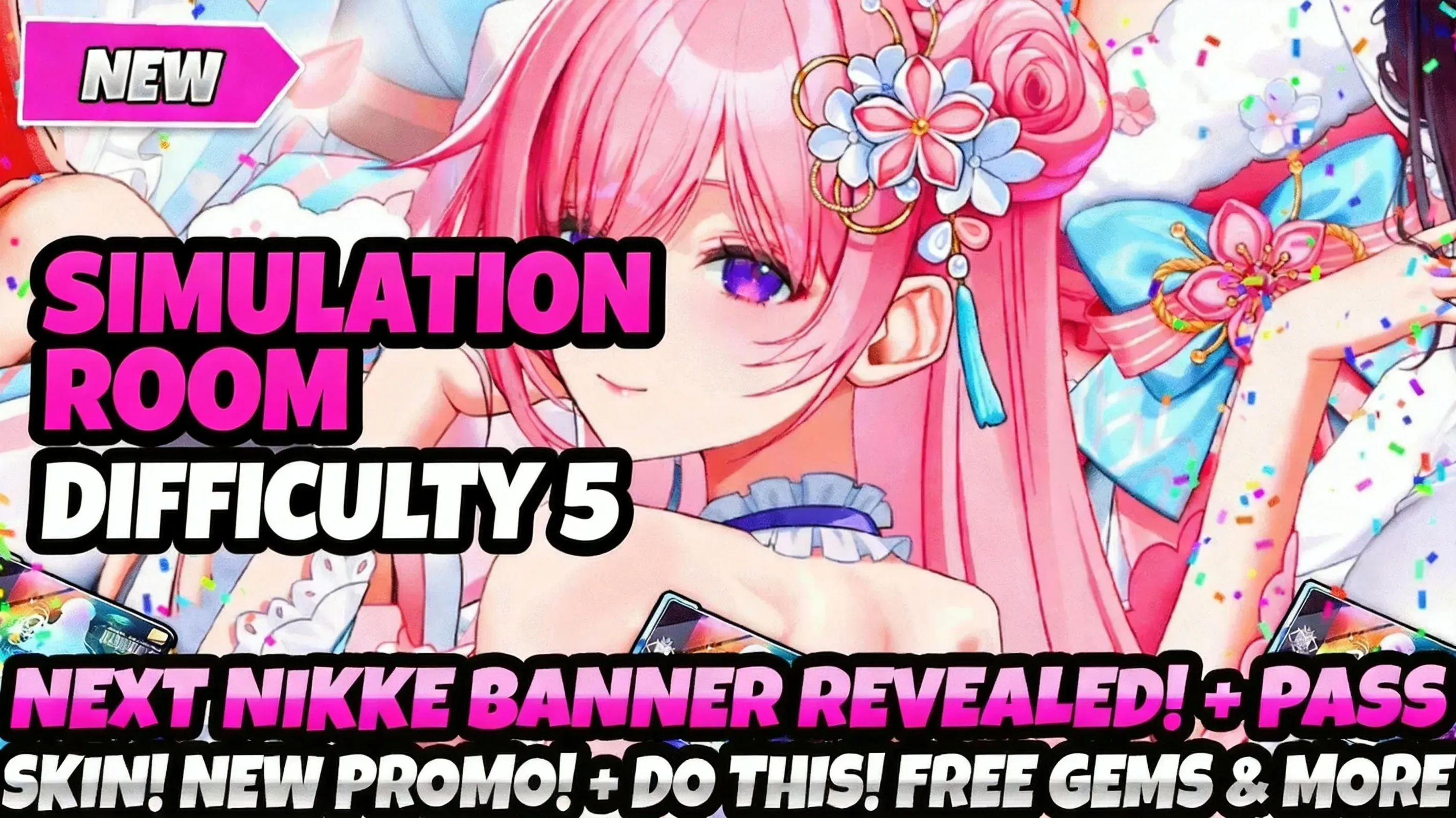 NIKKE Simulation Room buff selection screen difficulty 5