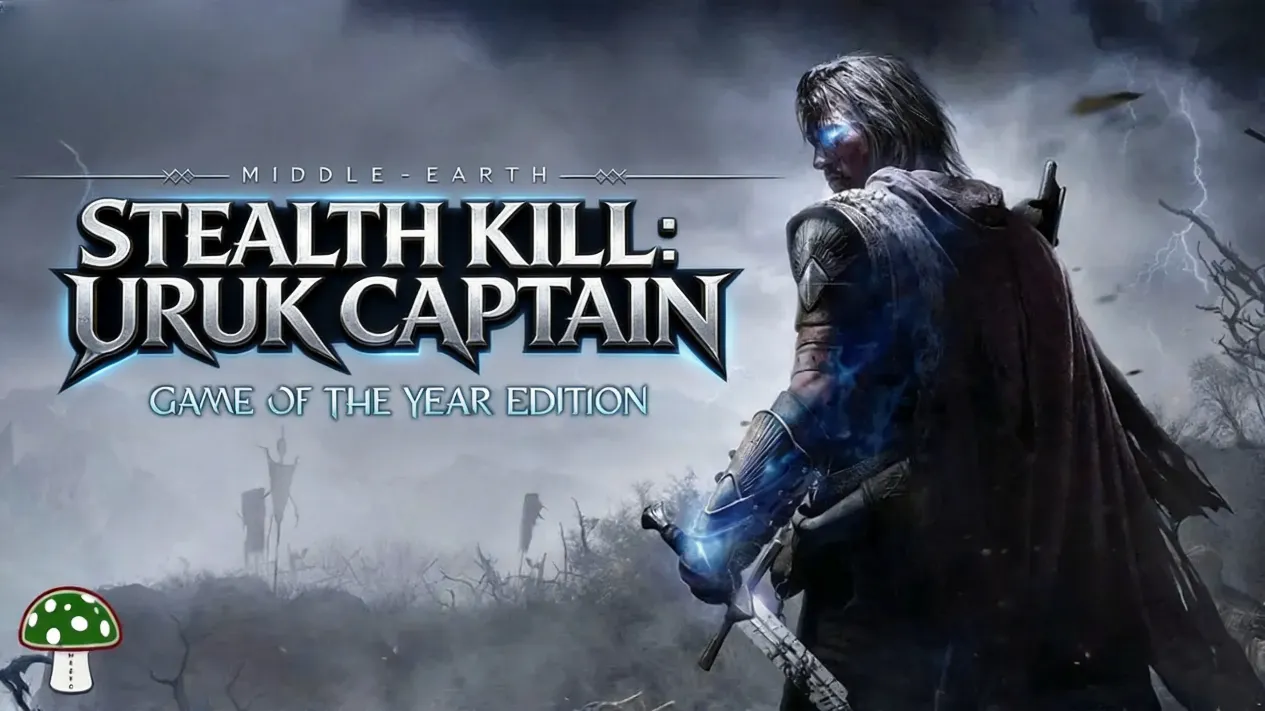 Talion performing stealth kill on Uruk captain