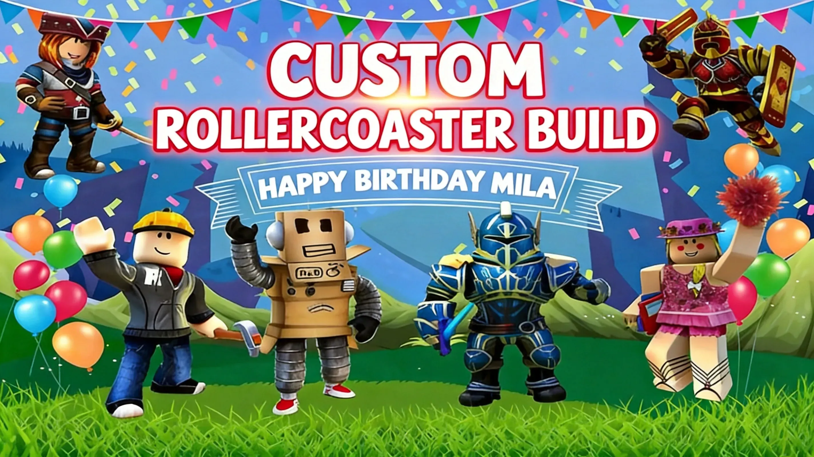 Custom rollercoaster build in Roblox TPT2