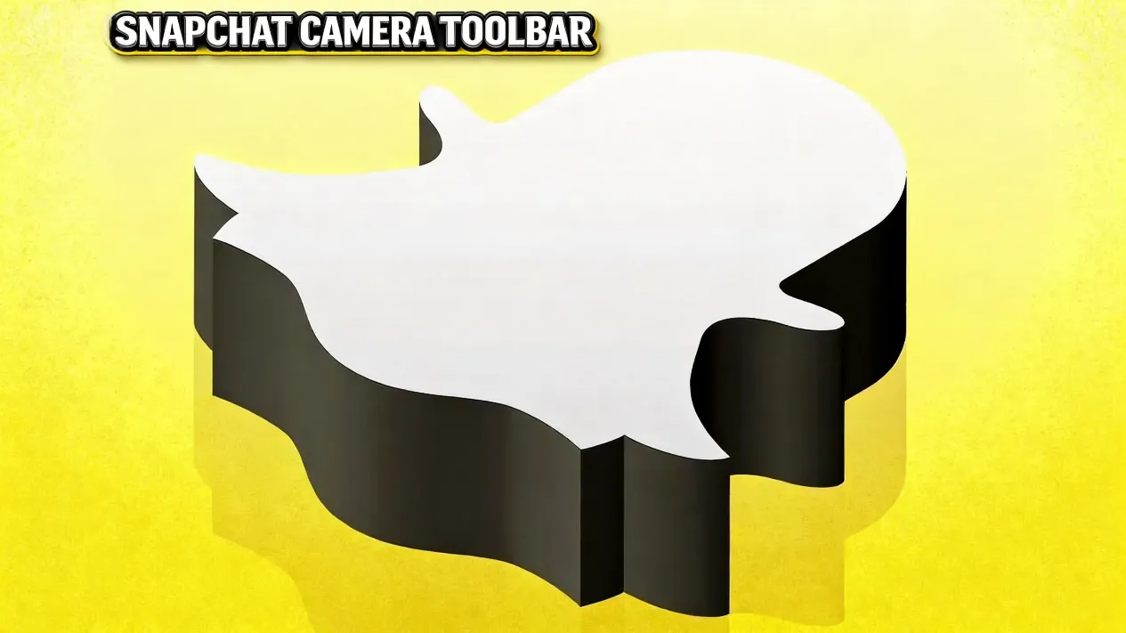 Snapchat main camera interface toolbar layout