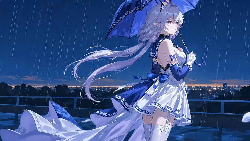 雨中遐蝶