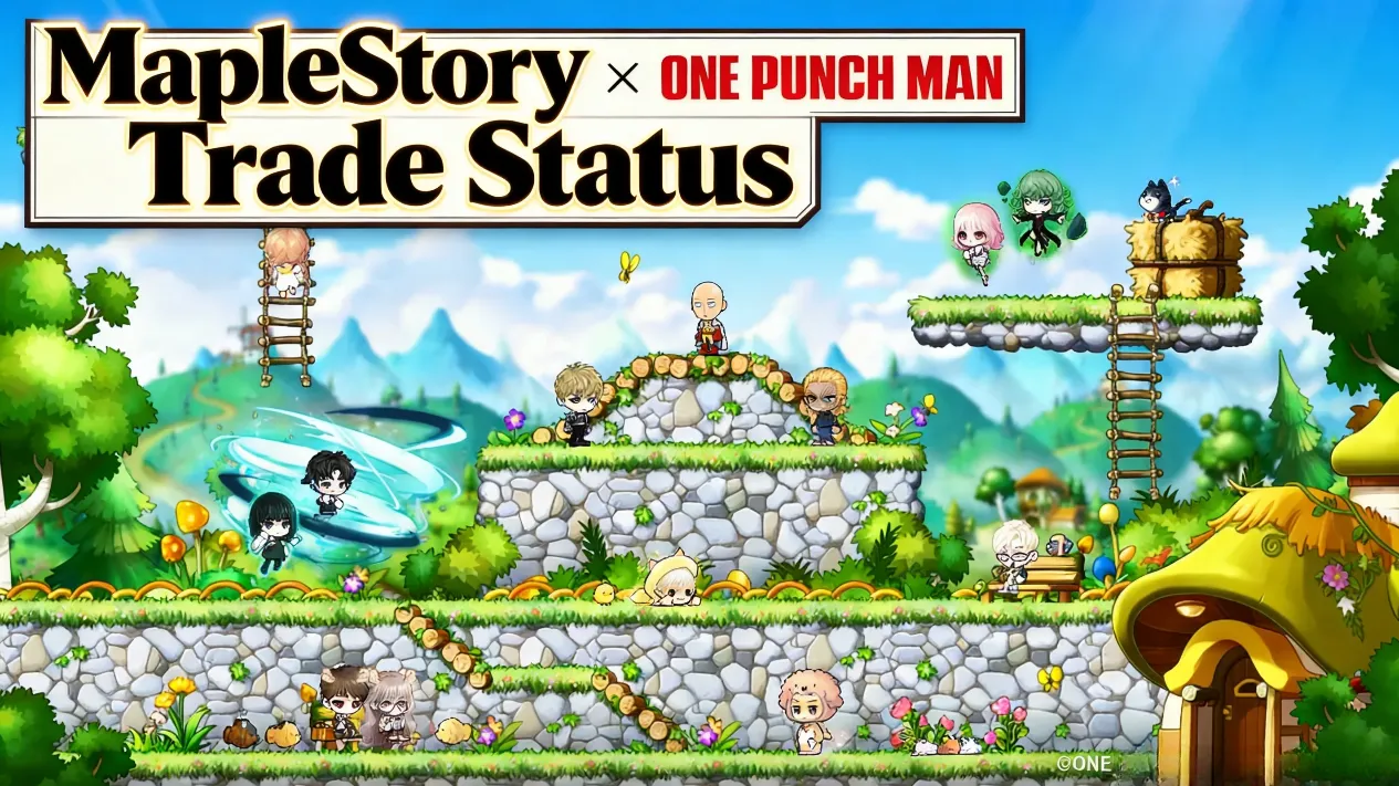 MapleStory player inspecting item trade status in inventory