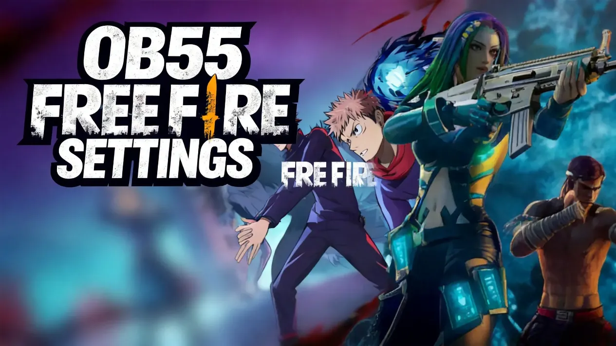 OB55 Free Fire sensitivity settings menu