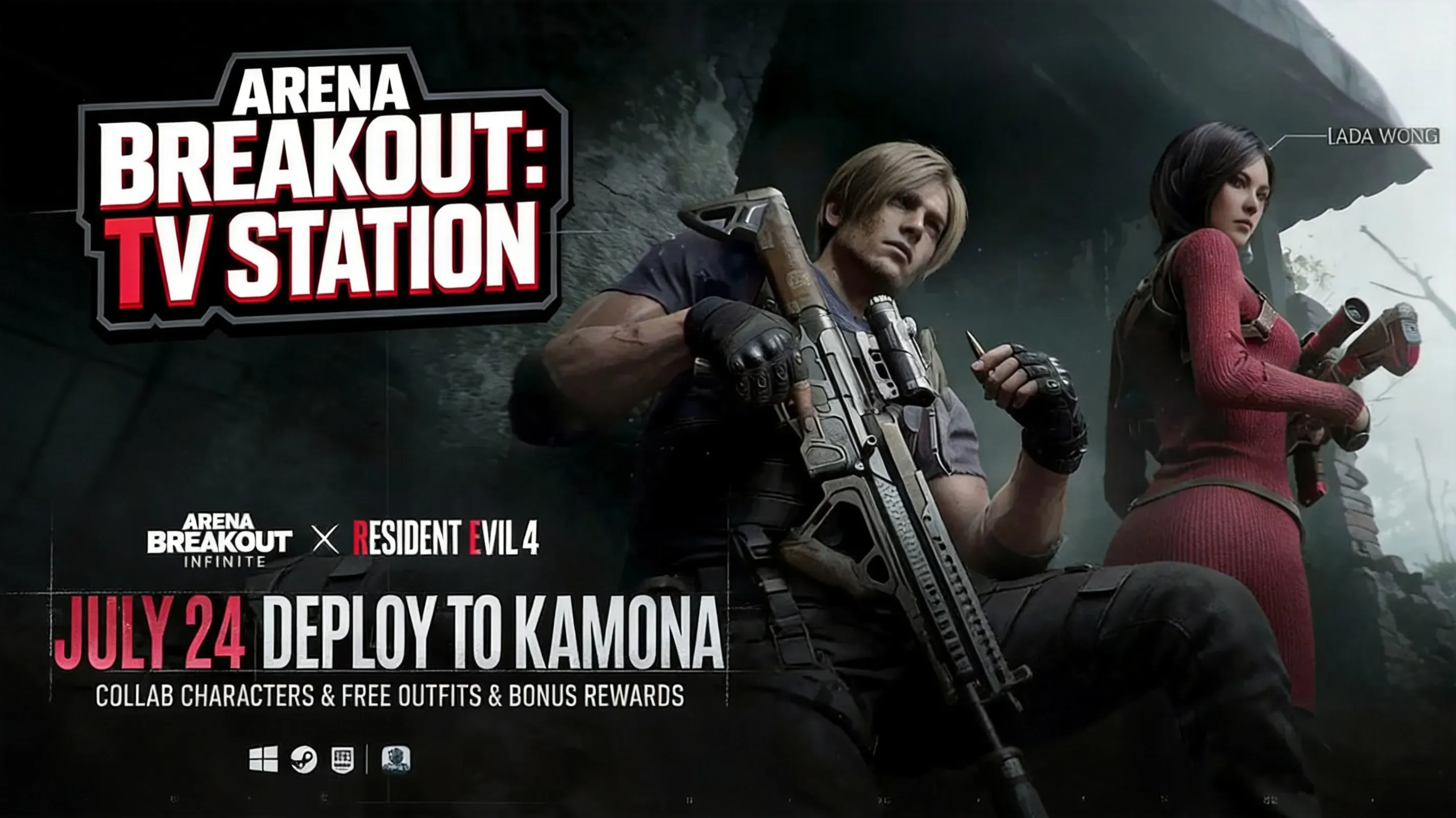Arena Breakout player throwing a grenade in TV Station