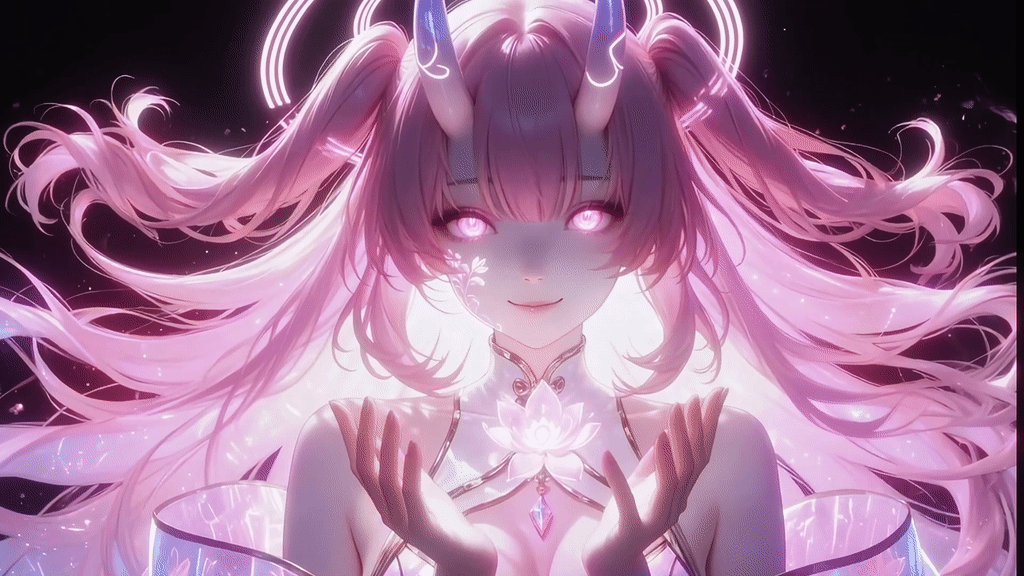 手捧莲花4K