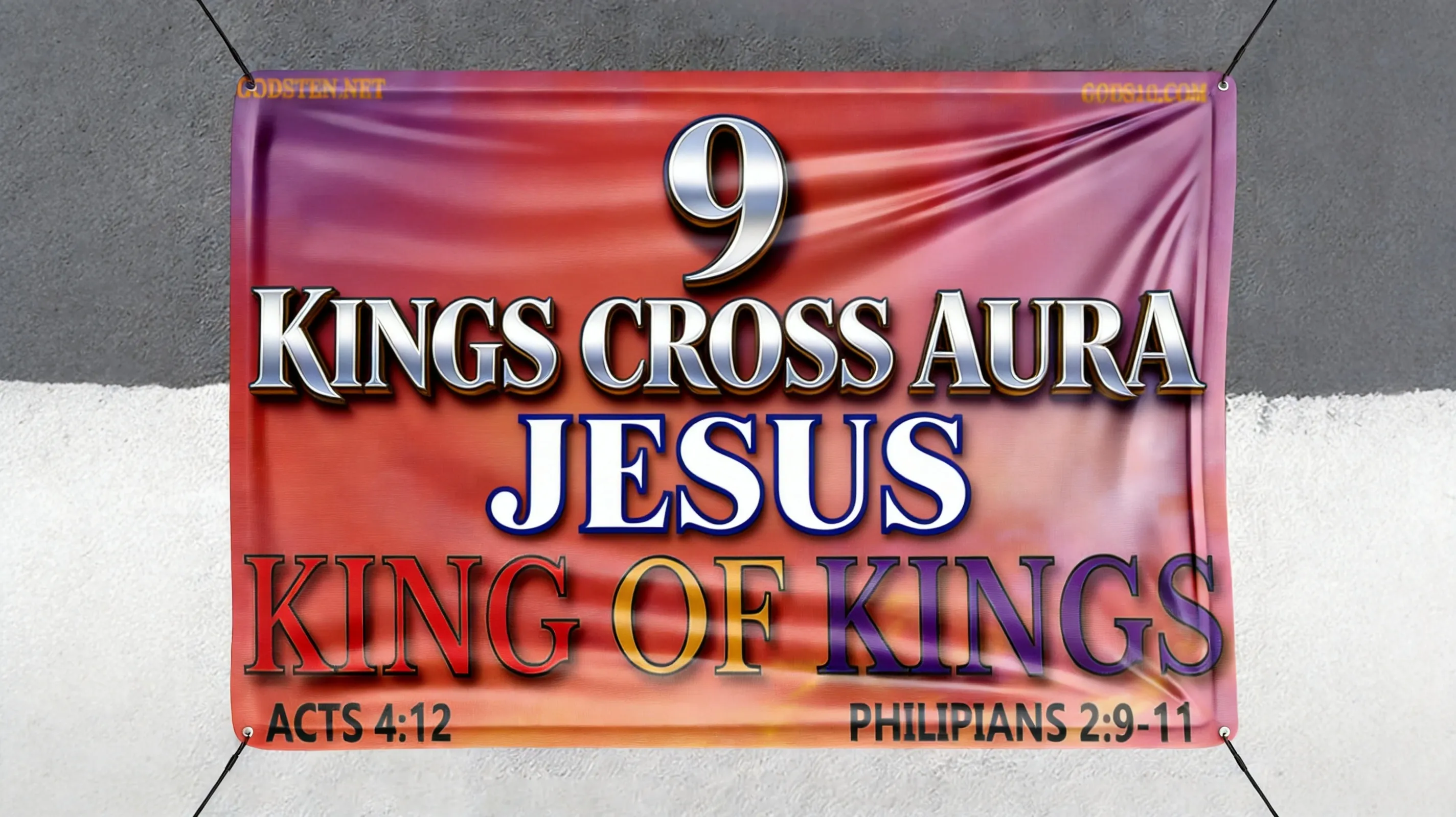 9 Kings cross pattern aura placement example