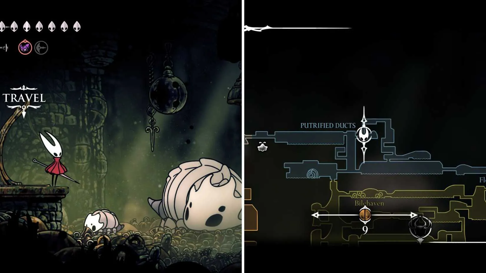 Hollow Knight Silksong Putrified Ducts Bellway
