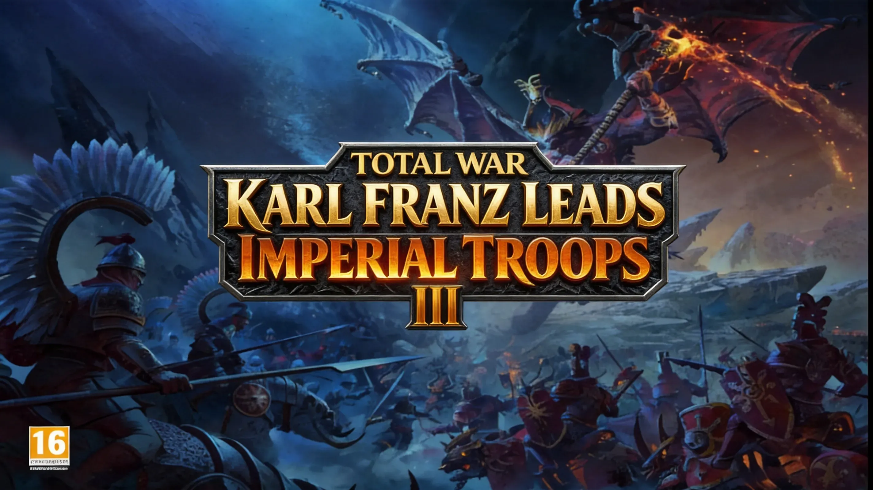 Karl Franz leading Imperial troops in Immortal Empires