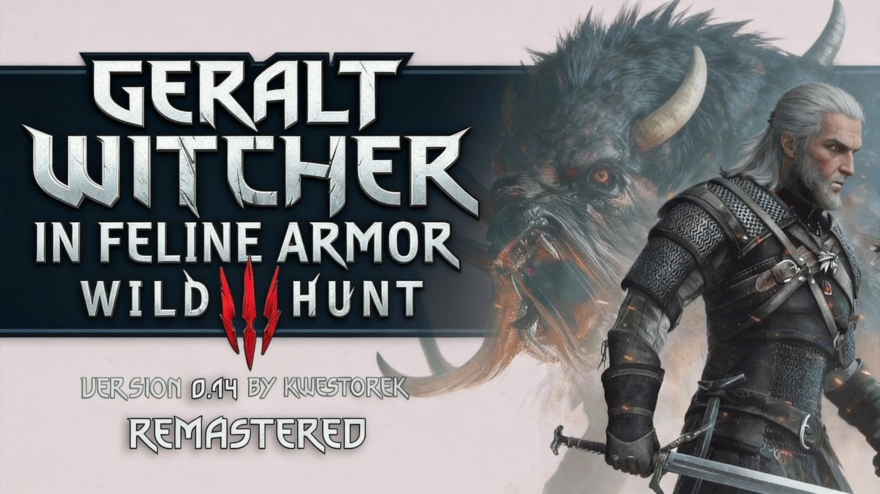 Geralt in Feline armor uses Whirl on monsters